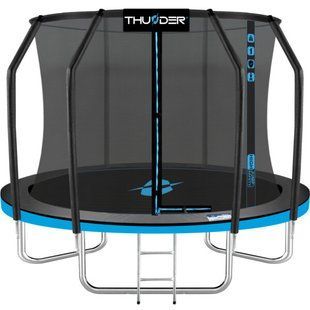 Батут THUNDER INSIDE ELITE з внутрішньою сіткою 10 футів 312 см чорно-блакитний INSIDE-ELITE-10FT-BLUE фото