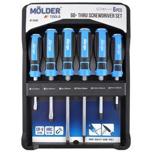Набір викруток Molder ударні з шестигранною опорою 6шт MT33206 MT33206 фото