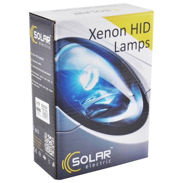 Ксенонова лампа Solar Ceramic H7 6000K, 85V, 35W PX26d KET, 2шт 1761 фото