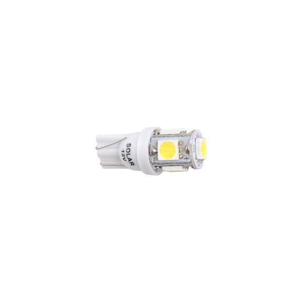 Автолампа Solar LED 12V T10 W2.1x9.5d 5smd 5050 white, 2шт LS243_B2 фото