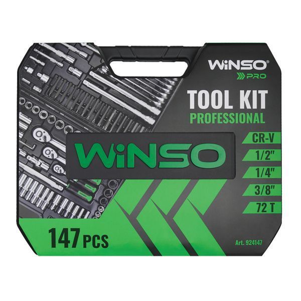 Професійний набір інструментів в кейсі Winso Pro 1/2V, 147од. 924147 фото