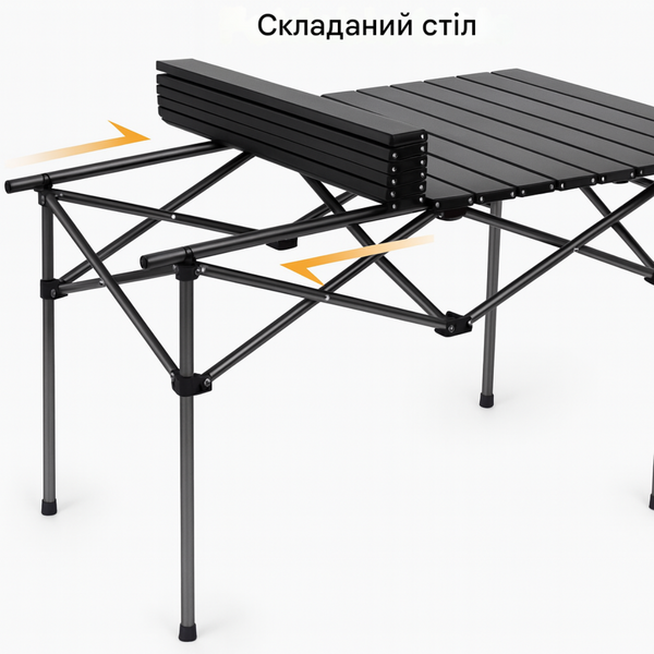Комплект із 2 шезлонгів і столу 95х55х50 см Zero Gravity LEOBRO (LB-ZGC-F1-DGR-FT-A2) LB-ZGC-F1-DGR-FT-A2 фото