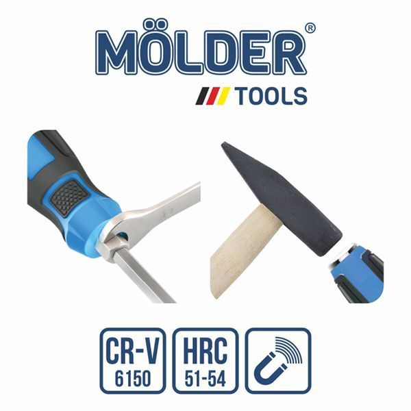 Набір викруток Molder ударні з шестигранною опорою 6шт MT33206 MT33206 фото