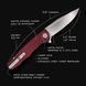 Ніж Ocaso Strategy, Red Aluminum, Satin 4009346 фото 6