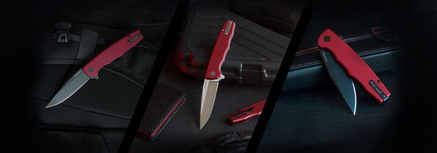 Ніж Ocaso Strategy, Red Aluminum, Satin 4009346 фото