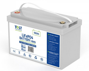 Акумулятор Volt Polska LiFePO4 12,8V 100Ah (150A) + BMS (6AKLI10112) 6AKLI10112 фото