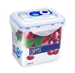 GIPFEL Вакуумний контейнер для зберігання продуктів 134x103x130 мм - 880 мл (пластик) 4529 GIPFEL 4529 фото