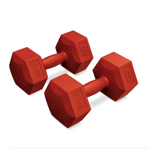 Гантелі для фітнесу композитні Hop-Sport HS-C050DS 2х5кг червоний 5902308231504 фото