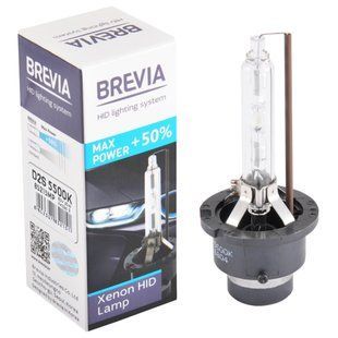 Ксенонова лампа Brevia D2S +50%, 5500K, 85V, 35W PK32d-2, 1шт 85215MP фото