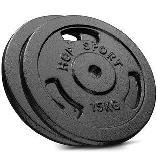 Сет з металевих дисків Hop-Sport Strong 2x15кг UT-00000557 фото