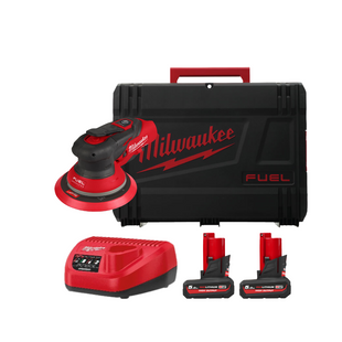 Шліфмашина ексцентрикова акумуляторна MILWAUKEE M12 FROS5-502X O150мм (ЗП+2акум.Х5Аг+HDкейс) 4933493651 фото