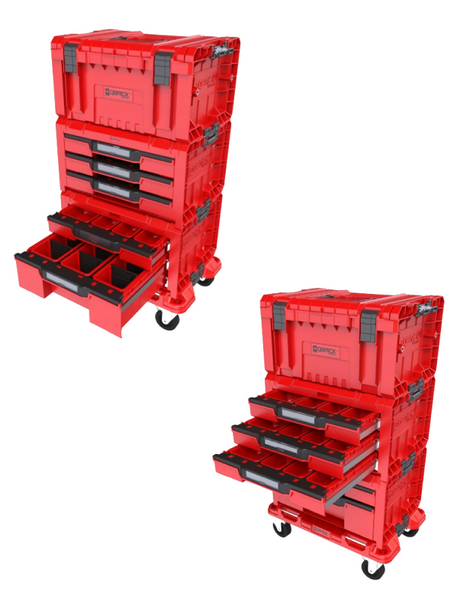 Набір ящиків для інструментів Qbrick System PRO Drawer Workshop Set 4 2.0 RED (5901238258360) 5901238258360 фото
