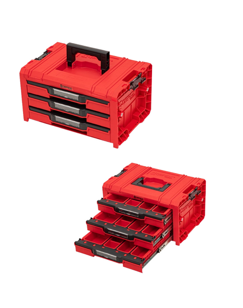 Набір ящиків для інструментів Qbrick System PRO Drawer Workshop Set 4 2.0 RED (5901238258360) 5901238258360 фото