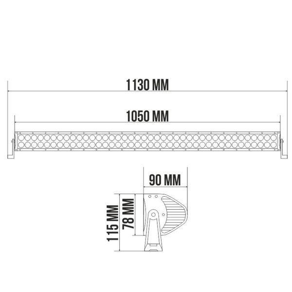 Автолампа світлодіодна Belauto Cree Flood LED (80*3w) BOL8003F фото