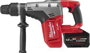 Перфоратор акумуляторний безщітковий SDS-MAX MILWAUKEE, M18 CHM-121C (зарядний пристрій M12-18 FC, 1 акумулятор FB12 12Аг, кей 4933499271 фото