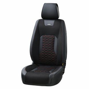 Комплект, 3D чохли для сидінь BELTEX Montana, black-red BX87110 фото