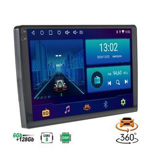 Універсальна штатна магнітола Decker D10-002 6x128Gb 8-Core DSP 360 2K 10&rdquo; Decker D10-002 (6x128 360 2K) фото