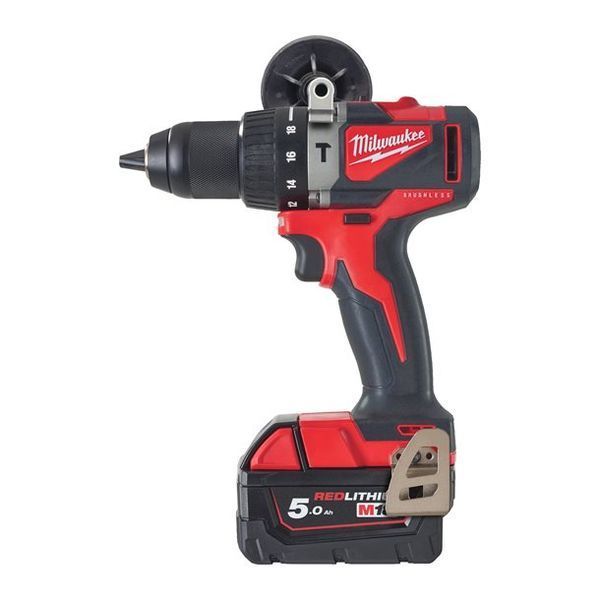 Дриль-шурупокрут з ударом акумуляторний MILWAUKEE, M18 BLPD2-502X 4933464517 фото