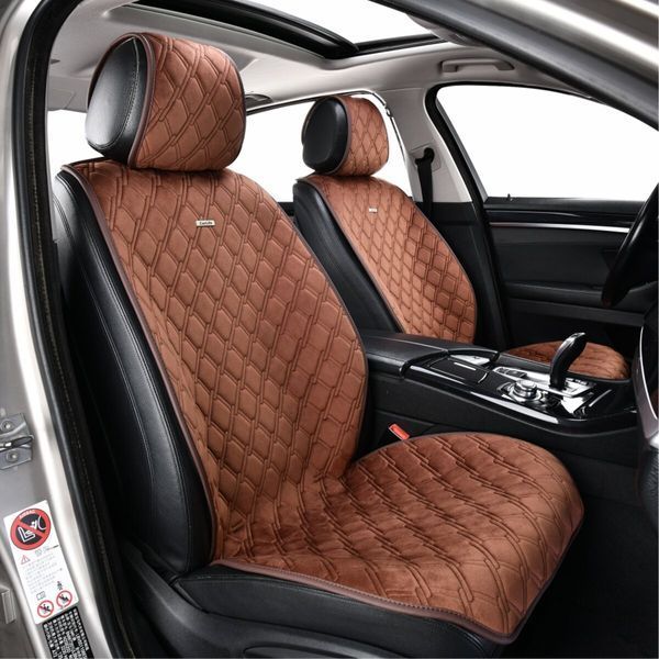 Комплект преміум накидок для сидінь CarLife Turbo, coffee SC30404 фото