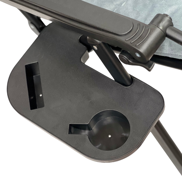 Розкладне крісло шезлонг LEOBRO Zero Gravity Premium Plus Grey Velvet (LB-ZGC-K3-GRY) LB-ZGC-K3-GRY фото