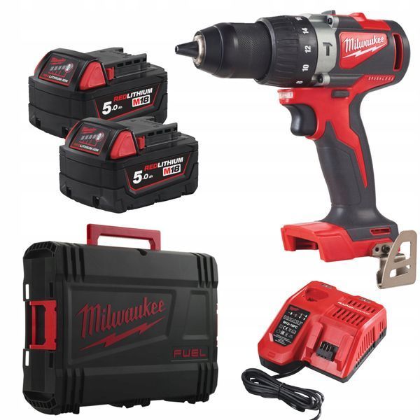 Дриль-шурупокрут з ударом акумуляторний MILWAUKEE, M18 BLPD2-502X 4933464517 фото