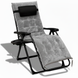 Розкладне крісло шезлонг LEOBRO Zero Gravity Premium Plus Grey Velvet (LB-ZGC-K3-GRY) LB-ZGC-K3-GRY фото 1