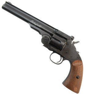 Пневматичний револьвер ASG Schofield 6" Pellet, Корпус - метал 2370.28.20 фото