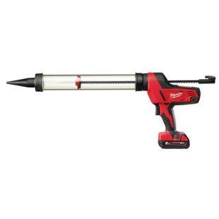 Піістолет для герметиків акумуляторний MILWAUKEE, C18 PCG/600T-201B, 600мл (зарядний пристрій, акумулятор М18 2Аг, пластикова ту 4933441335 фото
