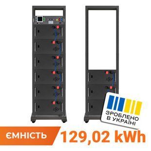 Акумулятор LP LiFePO4 Battery HVM 460,8V 280Ah (129024 Wh)BMS 125А AB Lrack black LP38364 фото
