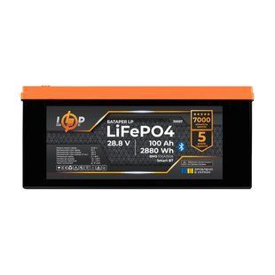 Акумулятор LP LiFePO4 28,8V (9S) - 100 Ah (2880Wh) (BMS 100A/50А) пластик Smart BT LP39597 фото