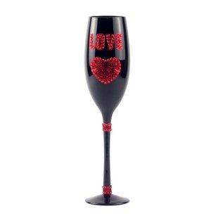 Келих I Love You з одним серцем 180 мл 750027 фото