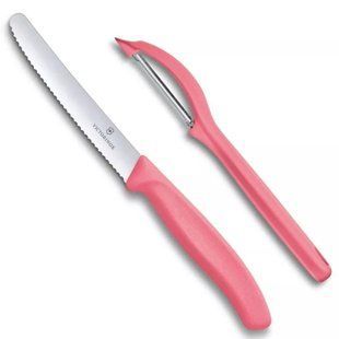 Набор из ножа и овощечистки Victorinox Swiss Classic Paring Set Светло красный (6.7116.21L12) 6.7116.21L12 фото