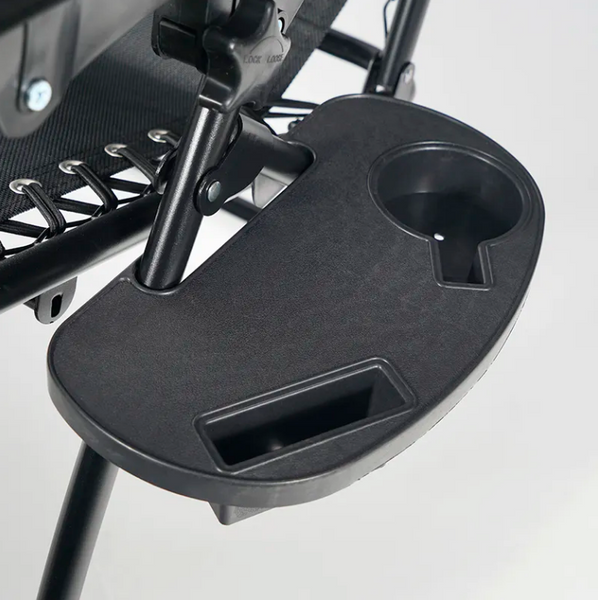 Розкладне крісло шезлонг LEOBRO Zero Gravity Чорне (HT-167D BLACK) HT-167D BLACK фото