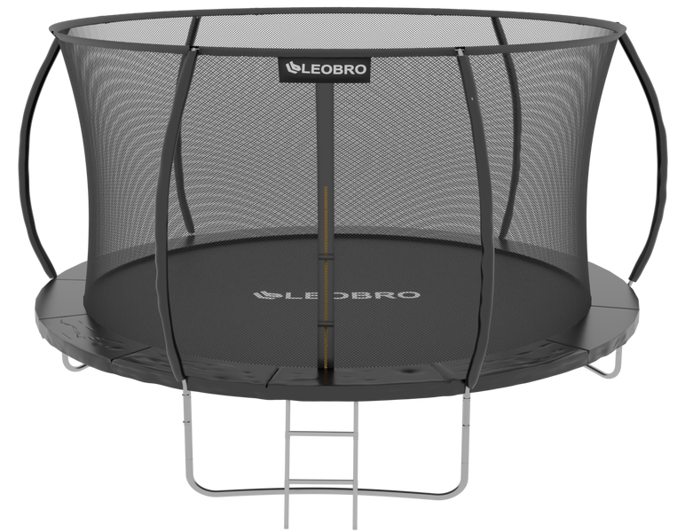 Батут із внутрішньою захисною сіткою 312 см LEOBRO Premium Pro 10FT BLACK LBPPRO-10FTBLACK фото