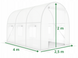 Посилена садова теплиця парник LEOBRO Garden 10м2 White (LB-10M25W) LB-10M25W фото 2