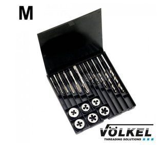 Набір мітчиків та плашок M3-M10 18 од. HSS-G VOLKEL 80501 80501_vl фото