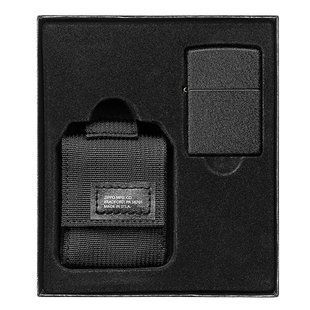 Запальничка із чохлом Zippo 236 Blk Crackle Ltr Tactical Pouch OD Black GS (49402) 49402 фото