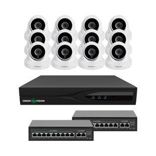 Комплект відеоспостереження на 12 камер GV-IP-K-W84/12 5MP LP29585 фото