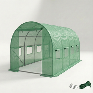 Садова теплиця парник LEOBRO Garden 9м2 Green 4,5х2 м (LB-G102-GRN) LB-G102-GRN фото