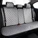 Комплект преміум накидок для сидінь CarLife Turbo, grey SC30204 фото 5