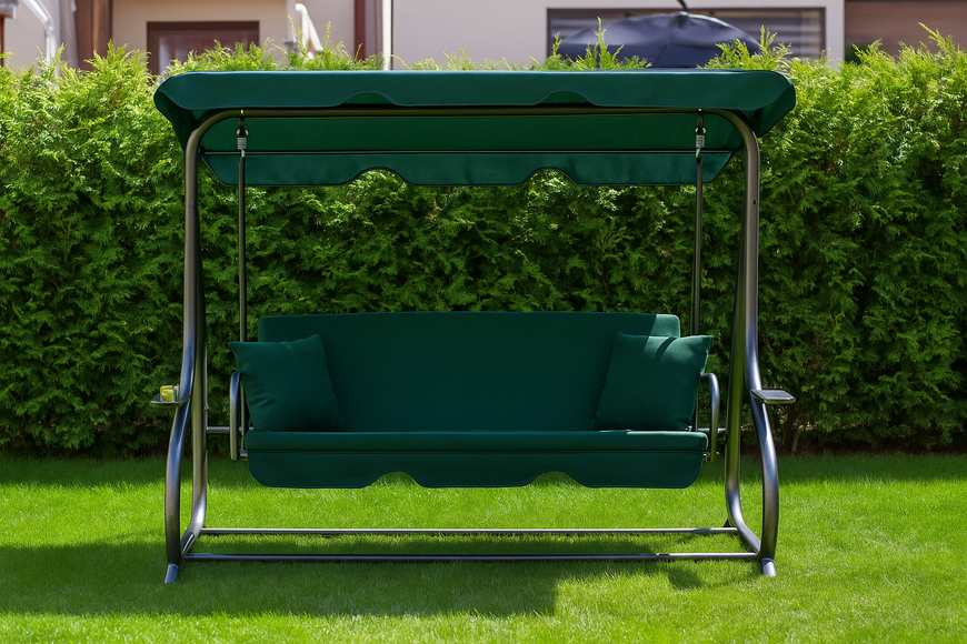 Велика гойдалка з подушками LEOBRO Luxury Green HT-186B Green фото