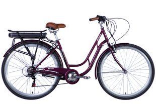 Велосипед уцінений з електроприводом 28 ST Dorozhnik eRETRO Vbr FR рама-19 36B 13А*г 500Вт малиновий 2026 STK-D-28-647 фото