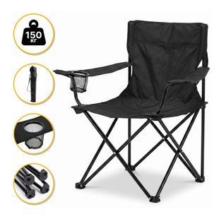 Розкладне туристичне крісло LEOBRO Lite Black (LB-1075) LB-1075 фото