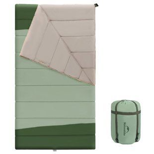 Спальний мішок двомісний Naturehike CNK2300019, зелений 6976507665223 фото