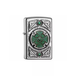 Запальничка бензинова ZIPPO Celtic Green Cross Emblem (2005167) 2005167 фото