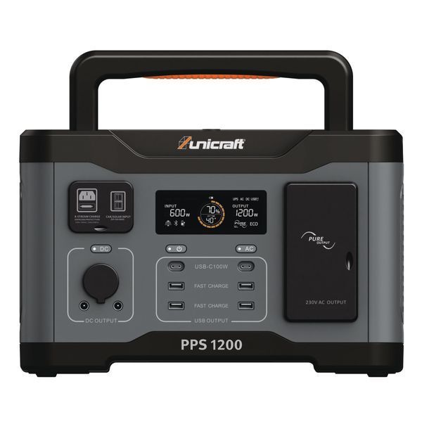 Зарядна станція портативна Unicraft PPS 1200/ 1200Вт/ 921 Вт. год. 6770012 фото