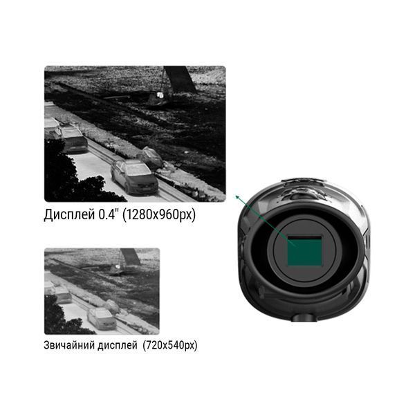 Тепловізійний монокуляр GUIDE TrackIR Pro 19mm 640x480px + Безкоштовна доставка 747108 фото