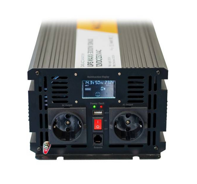 Комплект 4SUN MAXX SINUS 3000 W 12/230V 1500/3000W + VOLT AGM VRLA DEEP CYCLE 110Ah 12V Volt1104SUN3000W фото
