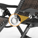 Крісло для відпочинку Zero Gravity LEOBRO, складане, плетена 3D-тканина, коричневе (ZGC-S09) ZGC-S09 фото 5