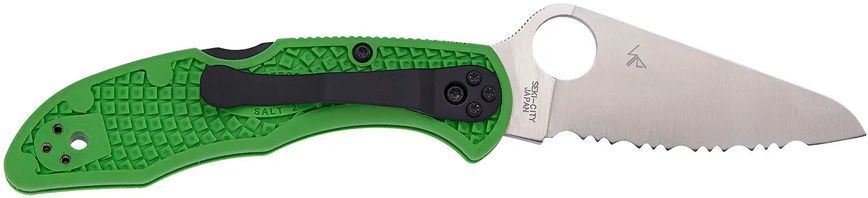 Ніж Spyderco Salt 2 LC200N green серрейтор 87.14.67 фото